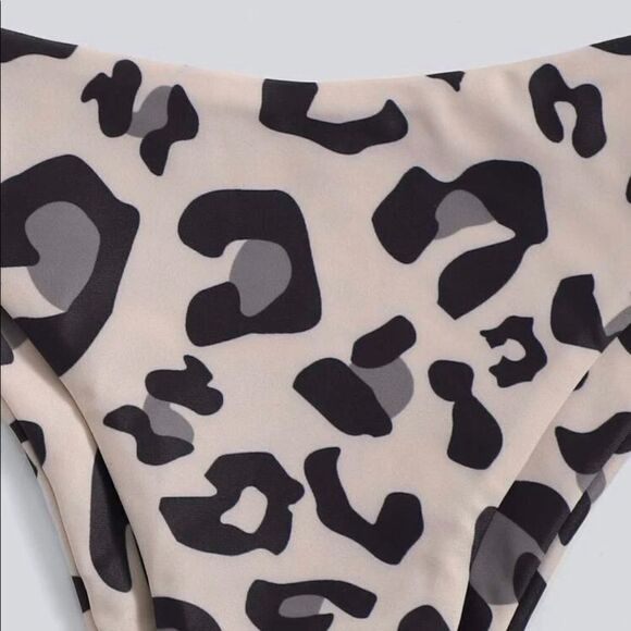 NEW! Y2K Leopard Print Classic Cheeky Bikini Bottoms - Picture 11 of 13